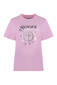 T-shirt girocollo in cotone